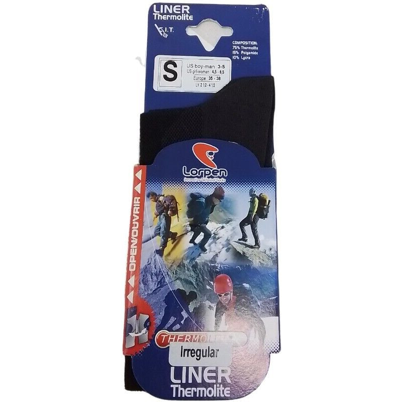 Calcetines Liner Thermolite C.I.T Lorpen Innovative Tech para hombre pequeños negros