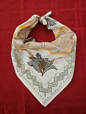 Murano Crocodile World Collection Men’s Cotton Neck BANDANA SCARF 22" x 22" New