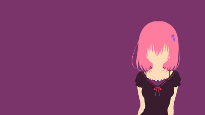 Anime minimalism to loveru momo velia deviluke purple Playmat Game Mat Desk