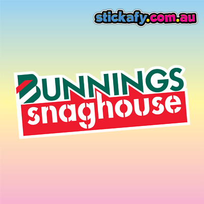#ad #ad Bunnings Snaghouse Sticker Vinyl Car Decal Funny Aussie Meme Adult Humor AU $9.95