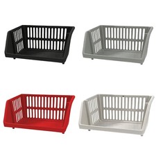 Large Plastic Fruit And Vegetable Rack Storage Stackable Kitchen Garage Office