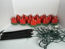 Lot of 18 Christmas 3 Candles Light Covers 4.75" Outdoor Stake Path Lights