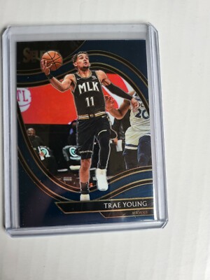 2020-21 Panini Select Trae Young Blue Courtside #227 Atlanta Hawks
