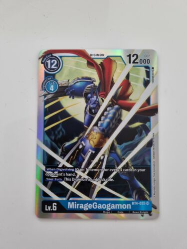 Miragegaogamon - Digimon - BT4-035 SR Holo  - Photo 1/4