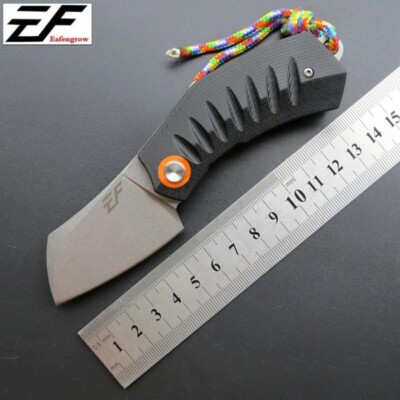Eafengrow EF85 58-60HRC D2 Blade G10 Handle Folding knife Survival Camping tool 
