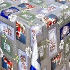 Nappe de Table en Toile Cirée Noël Advent 01388-03 Carré Rond Oval