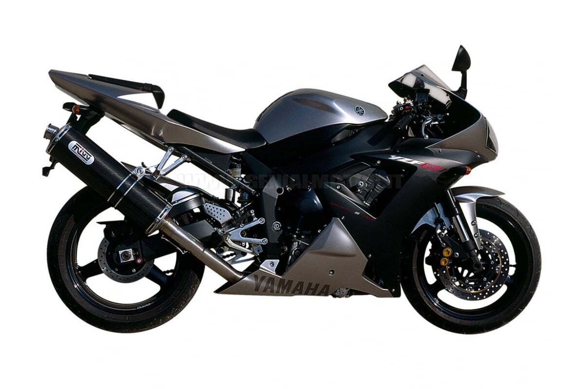 Mivv Exhaust Muffler Oval Carbon Fiber for Yamaha Yzf 1000 R1 2002 > 2003