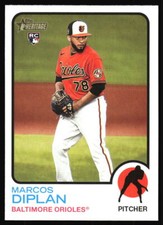 2022 Topps Heritage Marcos Diplan Rookie #617 Baltimore Orioles