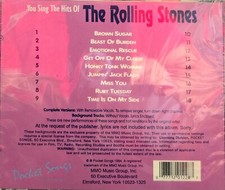 1228 ROLLING STONES  POCKET SONGS KARAOKE CD  NO GRAPHICS  LOT MI