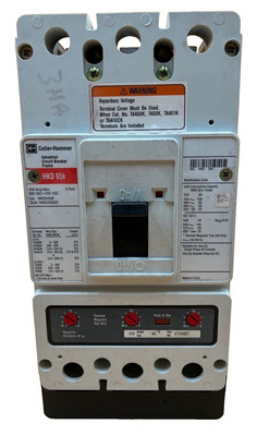 Cutler Hammer HKD3400 Circuit Breaker 400A 3P 600V 3PH 400 Amp Tested Used