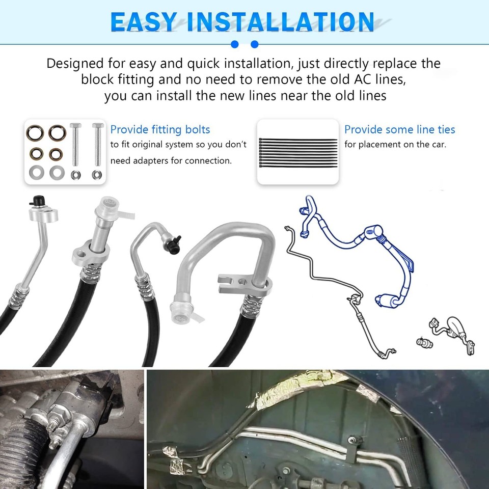 AT34653 REAR AC LINE REPLACEMENT LINES FOR ACADIA, TRAVERSE, ENCLAVE