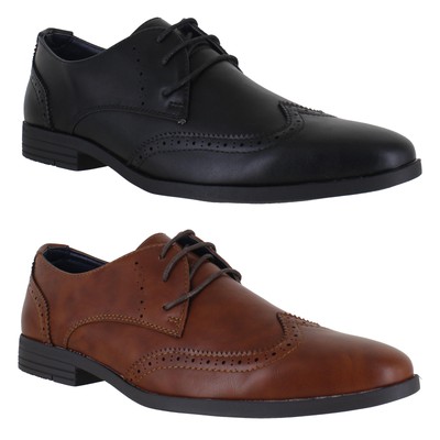 Ben Sherman Clive Herren Schwarz Smart Formell Schnürschuhe Brogue Schuhe