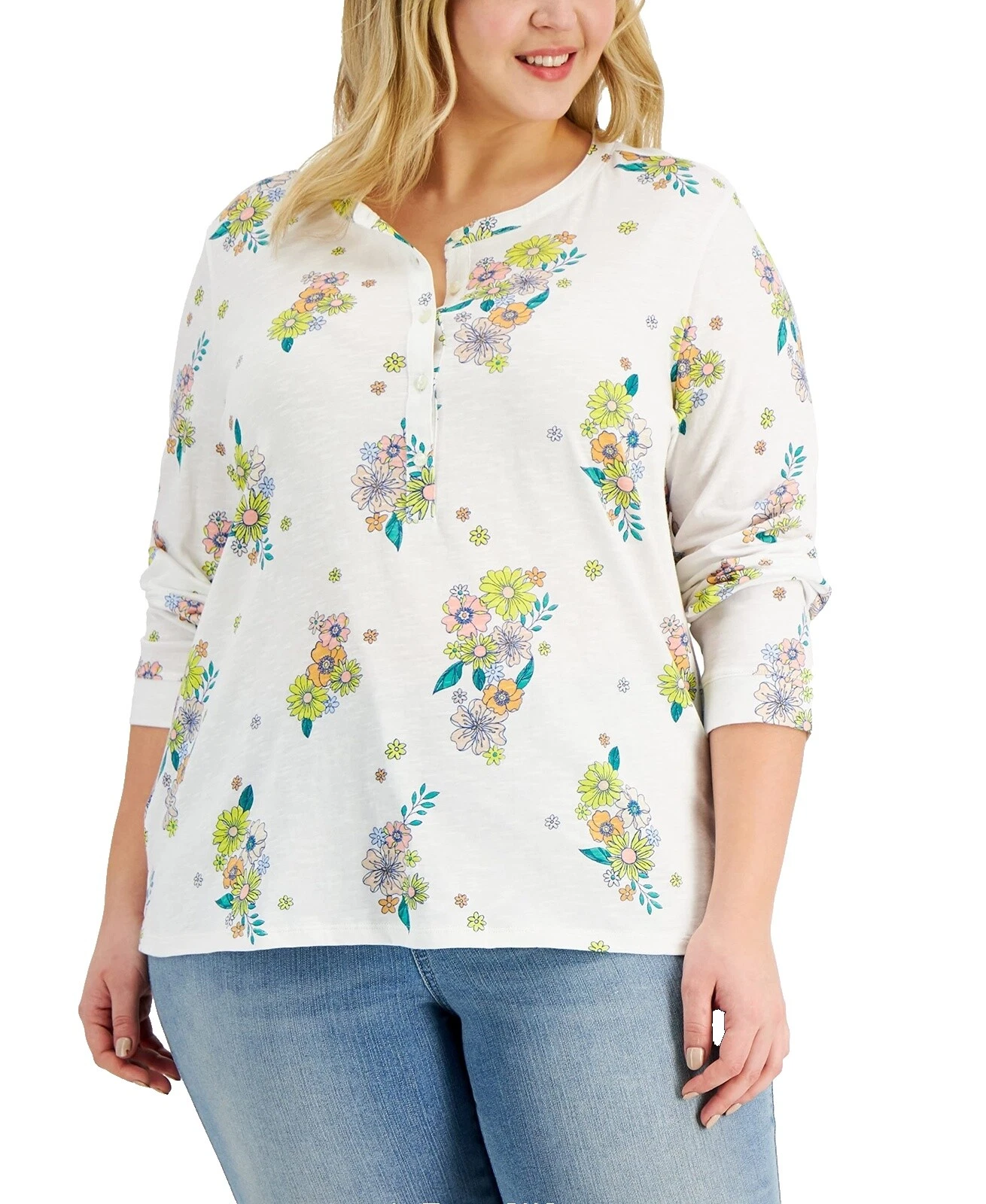 Camisetas Retro Floral Casual para Mujeres