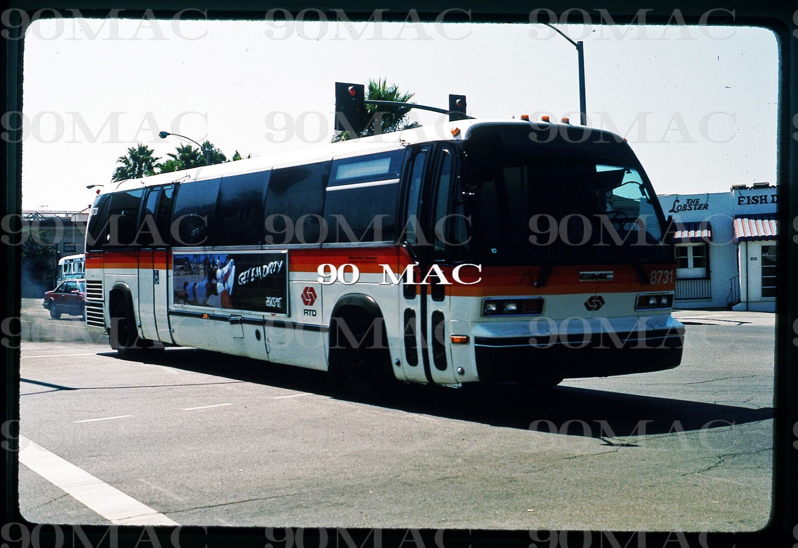 ORIGINAL KODACHROME SLIDE SCRTD GMC RTS Bus #8731. Los Angeles CA. | eBay