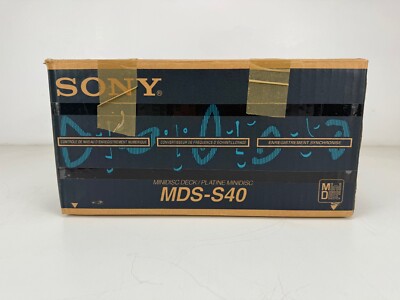 SONY MDS-S40 MDデッキ リモコン付き 元箱 ソニー 通電可 中古
