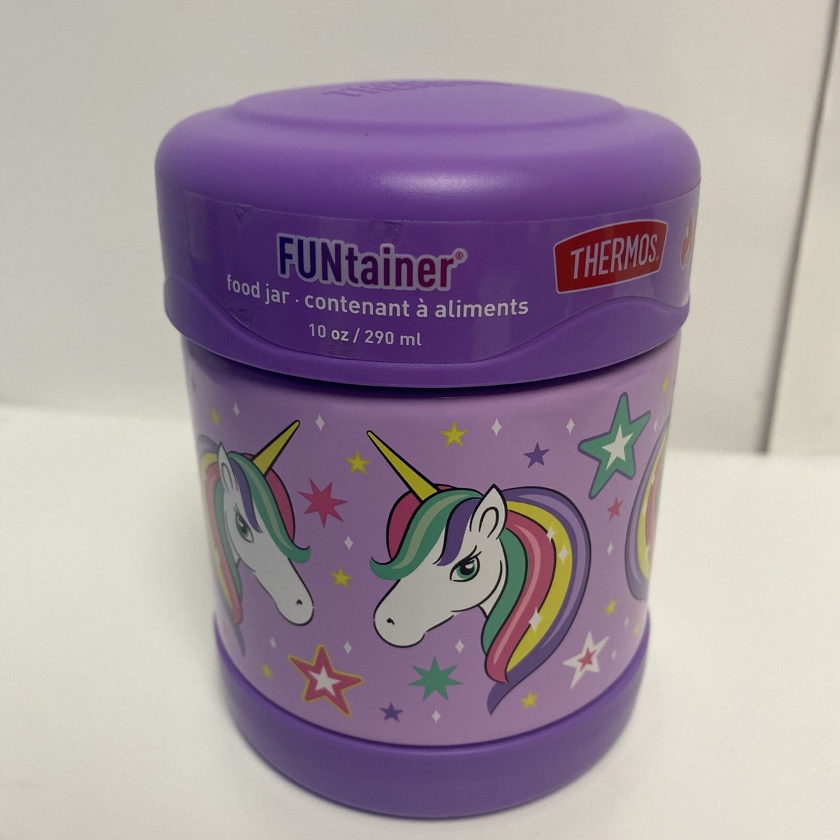 Thermos Funtainer Unicorn 10oz Food Jar Insulated LAVENDER