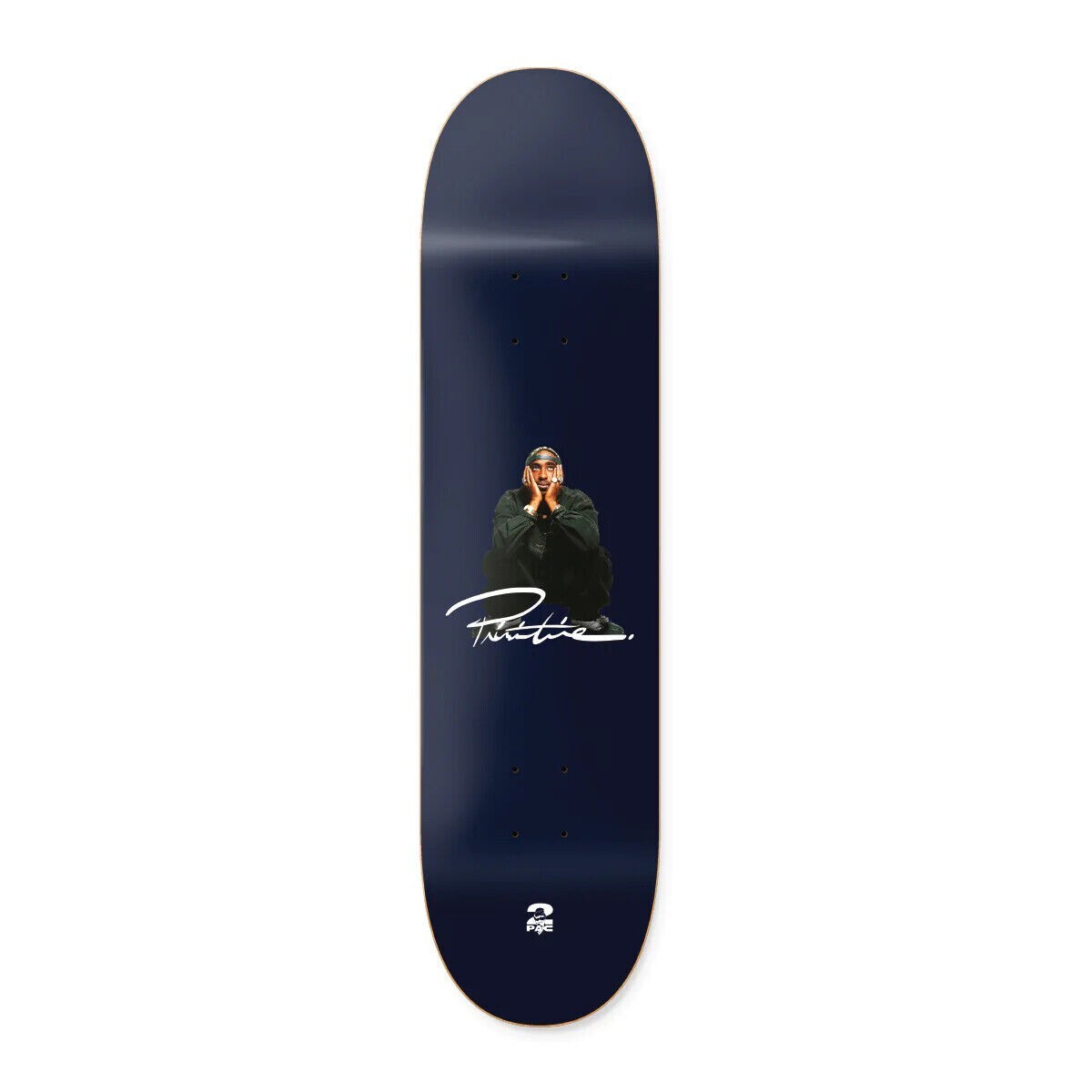 Primitive Skateboard Deck Tupac 2pac Shakur Navy 8.0