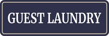 Standard Plus Guest Laundry Door or Wall Sign  Hospitality Washing Signage