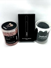 Wakse Rose Gold Hard Wax Beans/Melting Pot/ 70pcs Applicator Sticks