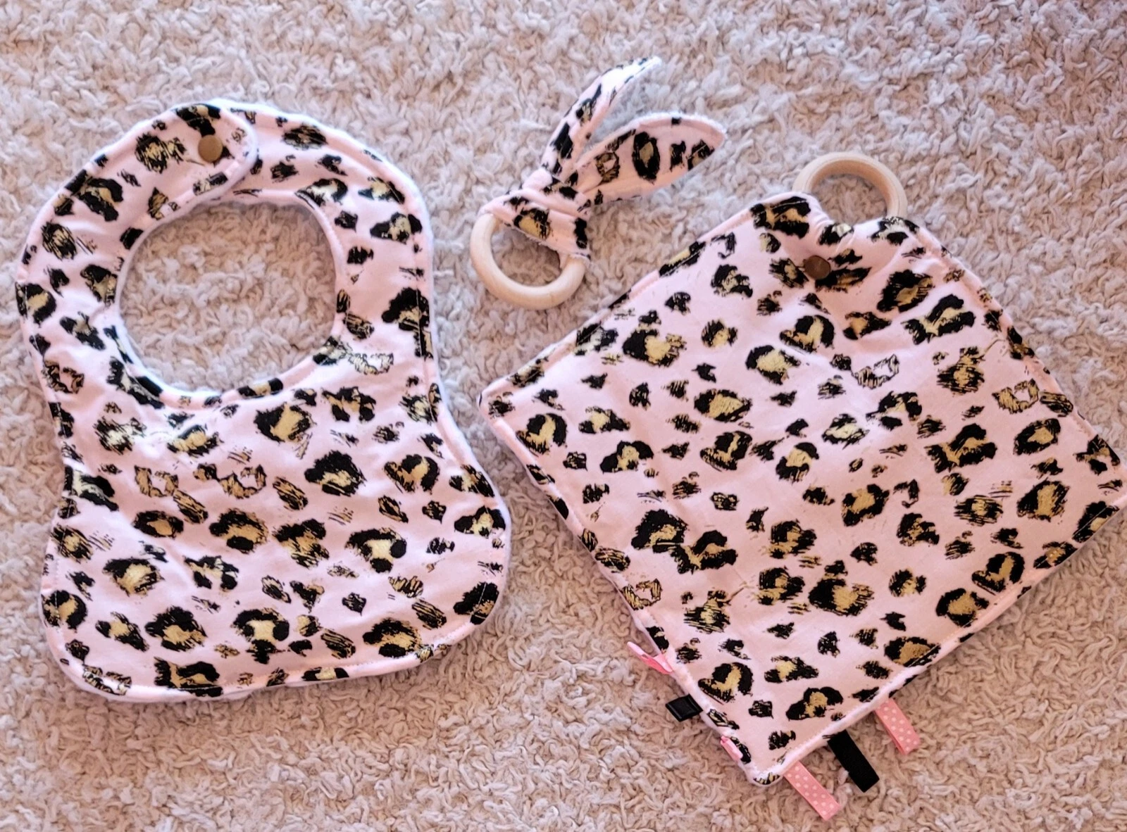 Pink Leopard Three Piece Set