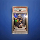 2024 Topps Now Rookie Campaign Drake Maye Gold Framed Blue /75 RC Patriots PSA 9