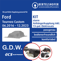 für Ford Tourneo Custom V362 / F3 06.2016-12.2023 AHK Starr +13Pol Sp. E-Satz