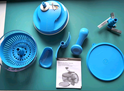 Tupperware Quick Chef Pro System Manual Food Processor #5578B-1