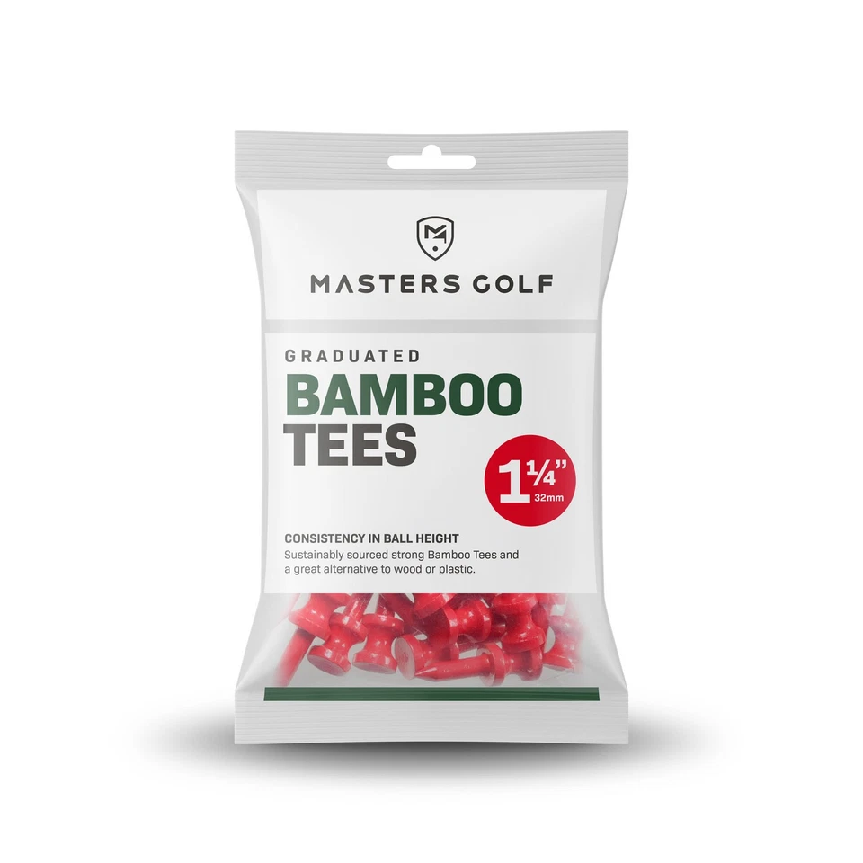 Masters Bambus Graduated Tees 1 1/4" Rot - Bild 1 von 1