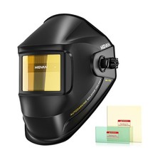 Welding Helmet Auto Darkening, MIGVAN True Color Welding Hood Solar Powered w...