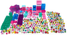 Huge Shopkins Mixed Lot 361 Pieces 250 Figures Happy Places Shopville Furniture