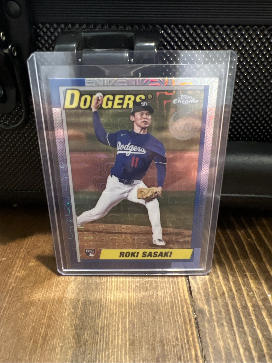 【レア】Topps Chrome NPB／sasaki 佐々木朗希リフラクター！ 佐々木朗希がTopps Chromeのパッケージに初登場！MLBルーキー