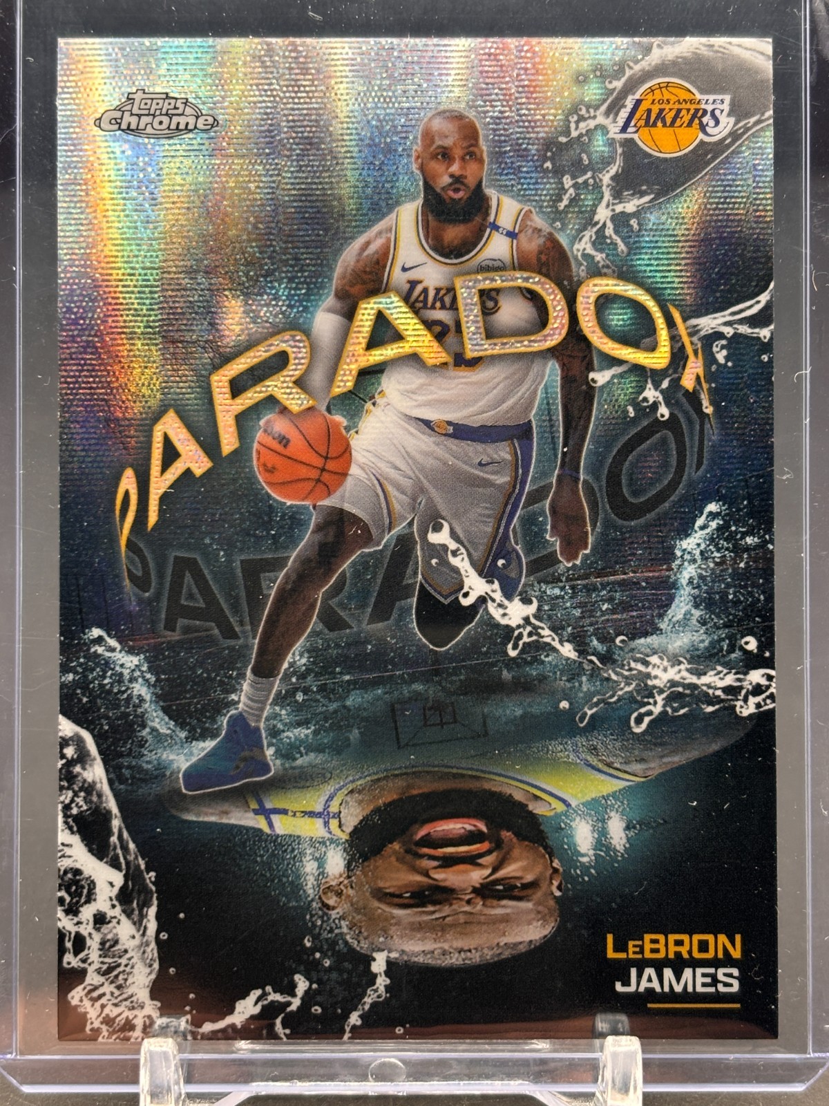 2025 Topps Chrome Basketball LEBRON JAMES PARADOX CASE HIT SSP #PX-9 Lakers