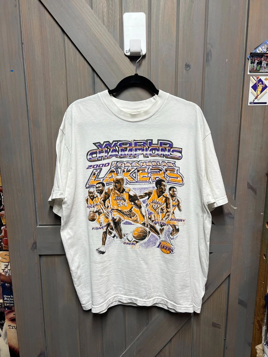 2000 NBAチャンピオン ロサンゼルス・レイカーズ ニュースペーパーTシャツ vintage Y2K LOS ANGELES LAKERS NBA FINALS CHAMPIONS 2000 t-shirt