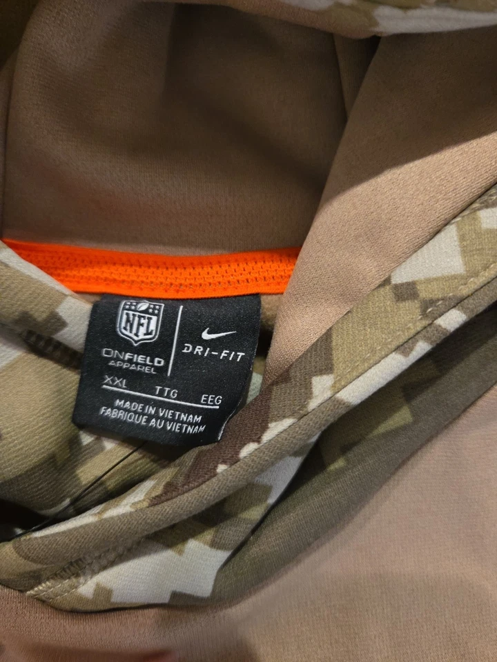 Houston Texans Hoodie Women's XXL  Salute to Service NFL On Field Nike Dri Fit - Image 2 of 3