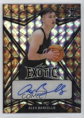2022-23 Leaf Exotic Turtle Mosaic 3/3 Alex Barcello #BA-AB1 Auto 0u66