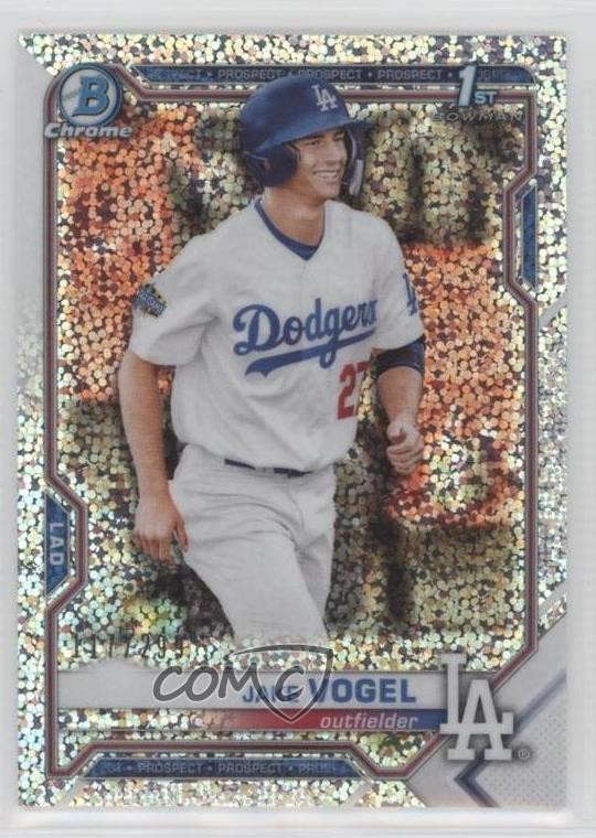 2021 Bowman Chrome Prospects Speckle Refractor 117/299 Jake Vogel #BCP-59 09gj