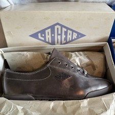 1992 L.A. Gear Tennis Athletic Shoes Pewter Leather NIB Sz 7 90s Vtg