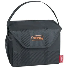 Thermos 6-Can Soft Cooler Bag - Charcoal Plaid