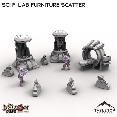 Sci Fi Lab Furniture Scatter - Grimdark Gothic Wargaming Tabletop
