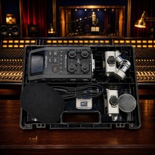 Zoom H6 Handy Recorder 6-Track Portable Audio Recorder 2 Mic Capsules Combo NEW