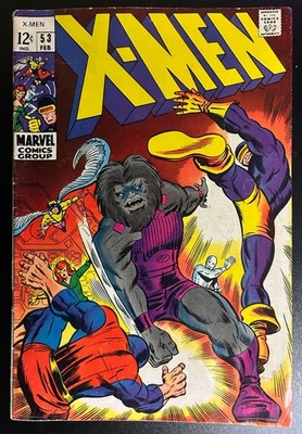 X-MEN #53- Marvel Comics  1969- Silver Age - VG - Rage of Blastaar