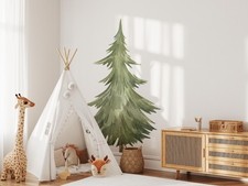 Pine Tree Fabric Wall Decal Woodland Forest Removable Peel Stick - Pine Tree 2