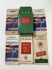 Vintage ORIG TEXACO TOURING SERVICE Gas Service Map Holder
