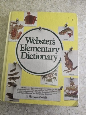 Webster's Elementary Dictionary by Inc. Staff Merriam-Webster (1982, Hardcover)