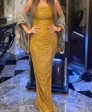 gold prom corset dress