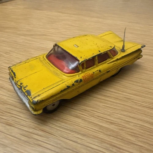Vintage Corgi Toys No.221 Chevrolet Impala New York Taxi Cab Yellow 1960's