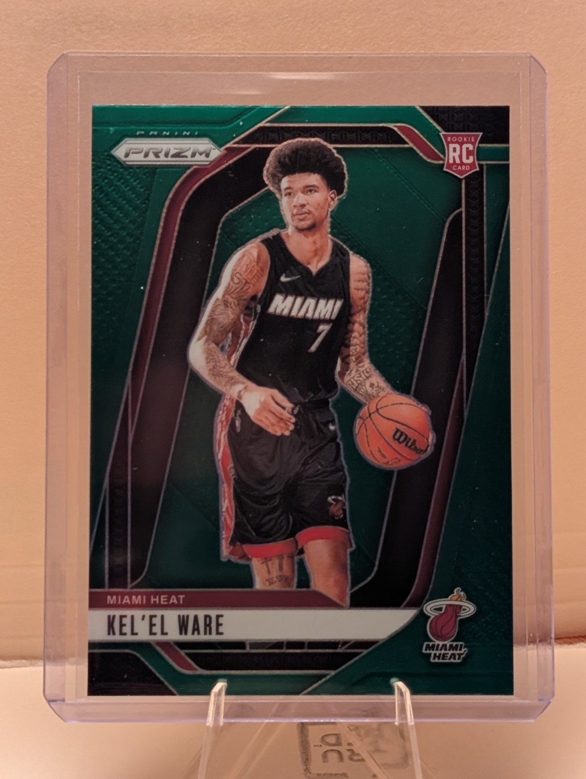 2024-25 Panini Prizm - Kel'el Ware #248 Green Wave Prizm (RC)