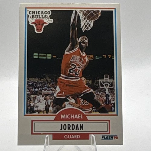 Fleer 1990-91 Michael Jordan #26 Chicago Bulls NBA Basketball Card Base Set