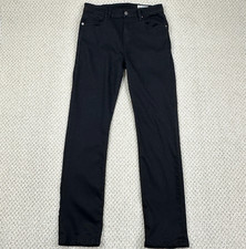 Aviator Jeans Womens 30x33 Jet Black Best Travel Straight Fit Stretch USA Made