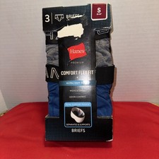 NWT Hanes Premium 3 Pack Total Support Pouch Briefs Size S 28-30"